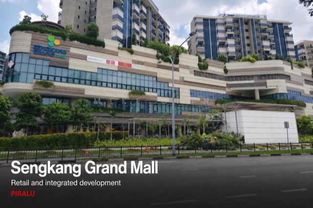 Sengkang Grand Mall, Singapore, with planted terraces and residential towers above, served by Kingspan PIRALU pre-insulated ductwork.